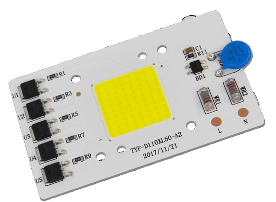 Il colore bianco, CA completo 110V 220V 230V Cob/DOB Driverless di alto potere di spettro 20W 30W 50W ha condotto il chip