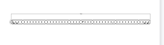 Strisce luminose lineari PCB 6W 120 mm Zhaga Connectors CE/ROHS SUPERATO 200LM/W